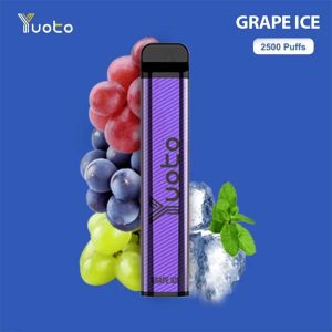 Yuoto XXL 2500 PUffs Grape ice Disposable Vape