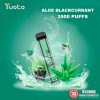 Yuoto XXL 2500 PUffs Aloe Blackcurrant