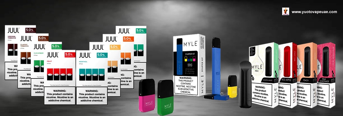 juul and myle vape banner
